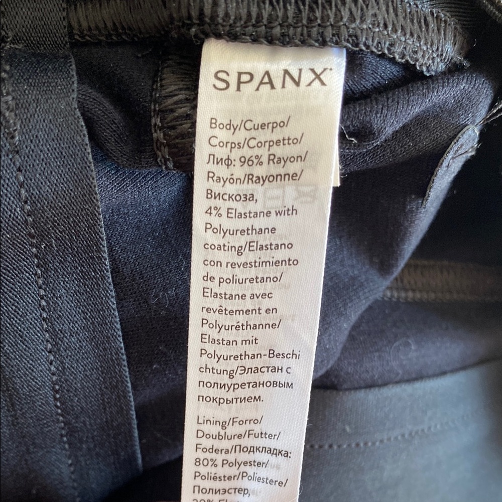 SPANX Faux Leather Leggings in Black - Picture 9 of 9